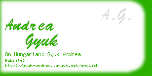 andrea gyuk business card